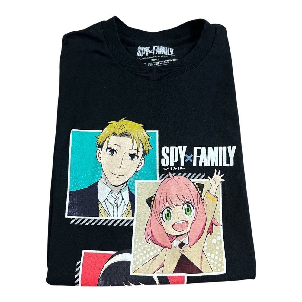 SPY x FAMILY Anime Graphic T-Shirt – Size Small – Black